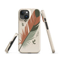 boho-feather phone case