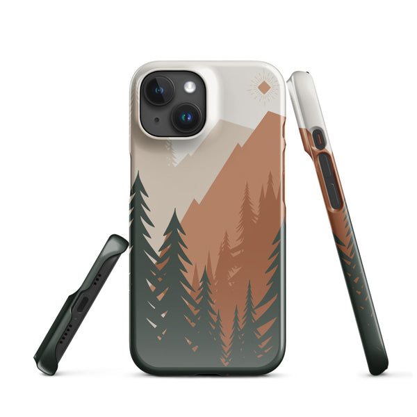 Mountain Forest Phone Case | Minimalist Outdoor Art
