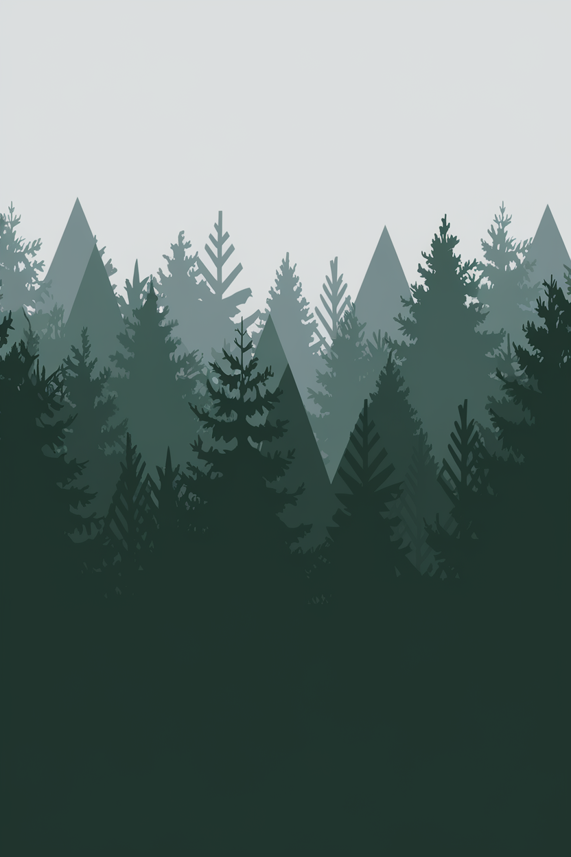 pine-forest phone case