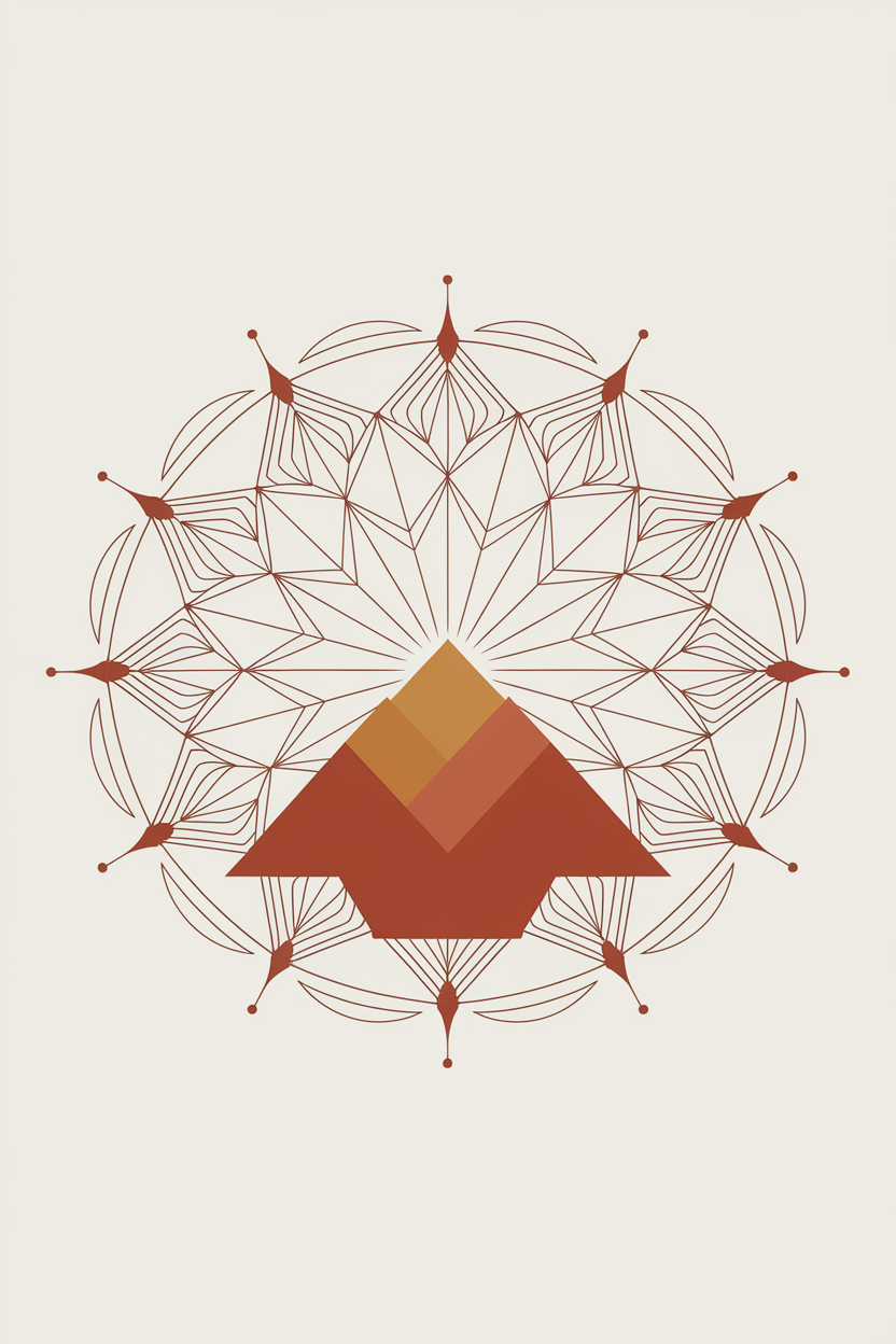 Sacred Geometry | Boho Mandala Art Tee | Organic Cotton — original illustration