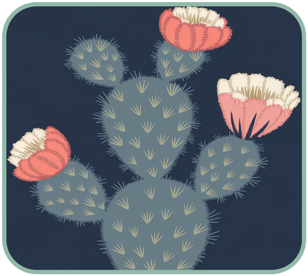 Desert Bloom Embroidery Design