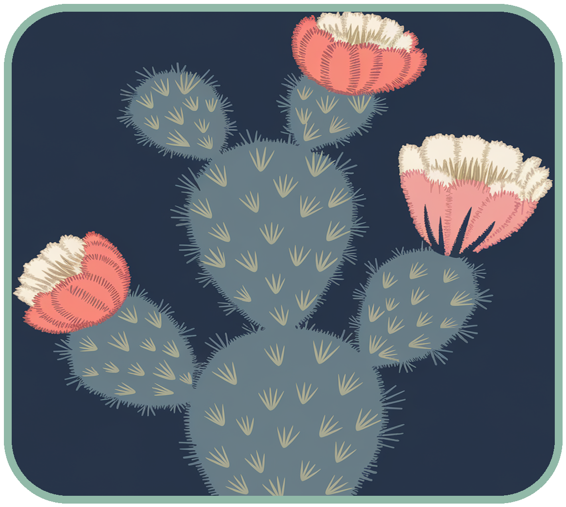 Desert Bloom Embroidery Design