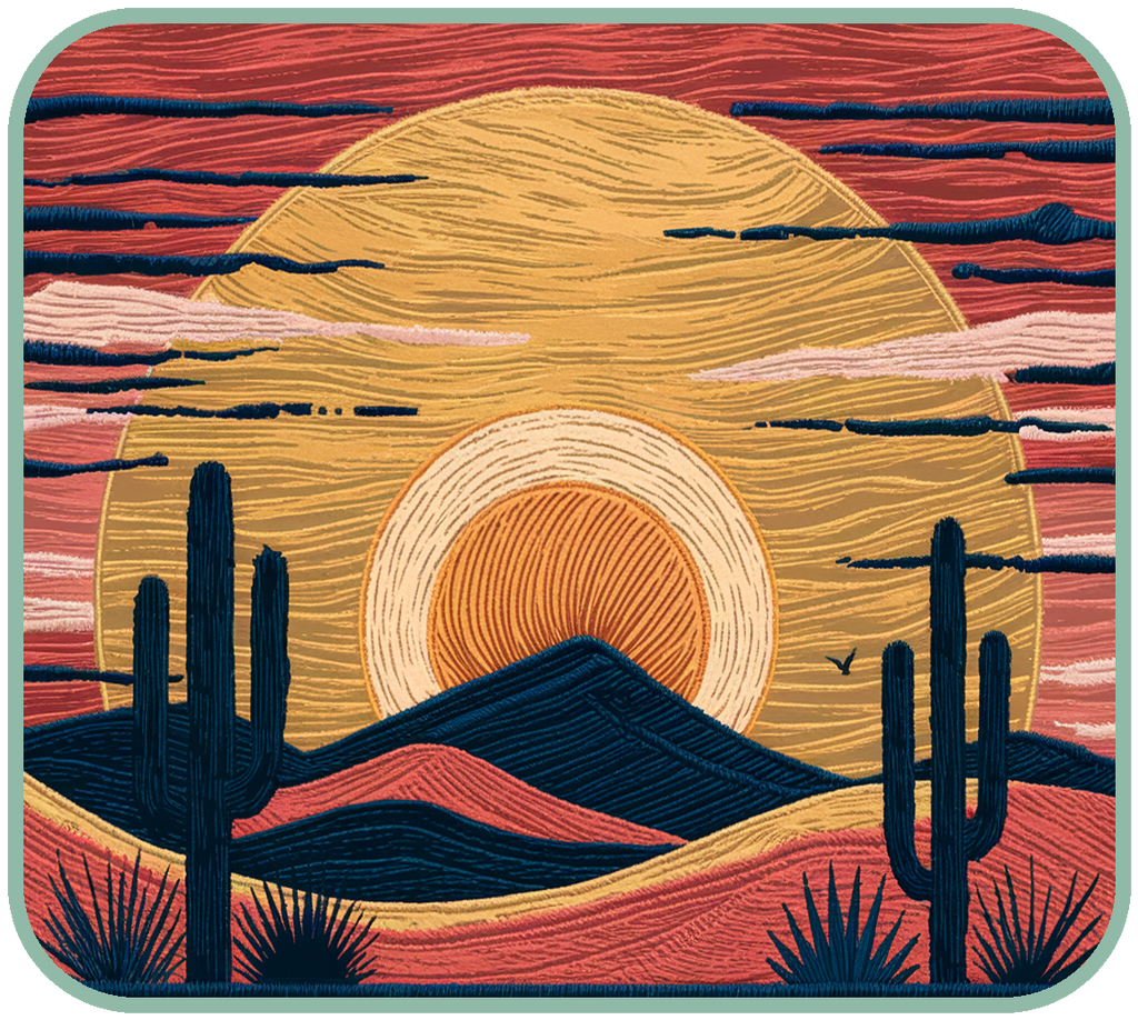 Desert Sunset — embroidery design