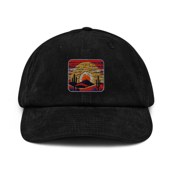 Desert Sunset Hat | Embroidered Corduroy | Desert Boho