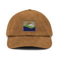 Mountain Sunrise Hat | Embroidered Corduroy | Outdoor Minimal - Camel