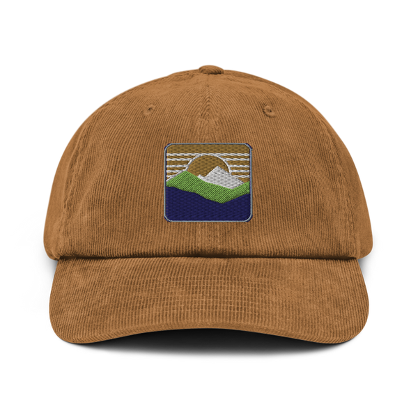 Mountain Sunrise Hat | Embroidered Corduroy | Outdoor Minimal
