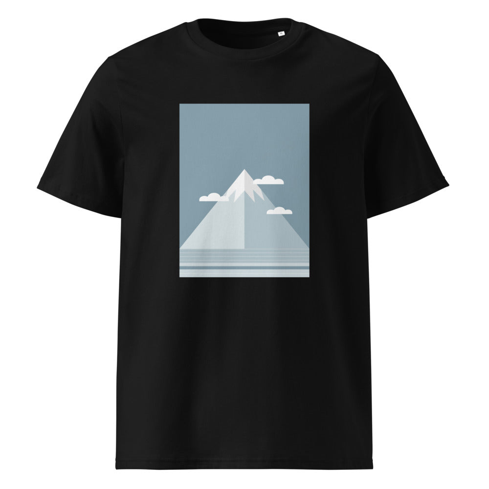 Snowy Peak | Mountain Tee | Organic Cotton — Black organic cotton