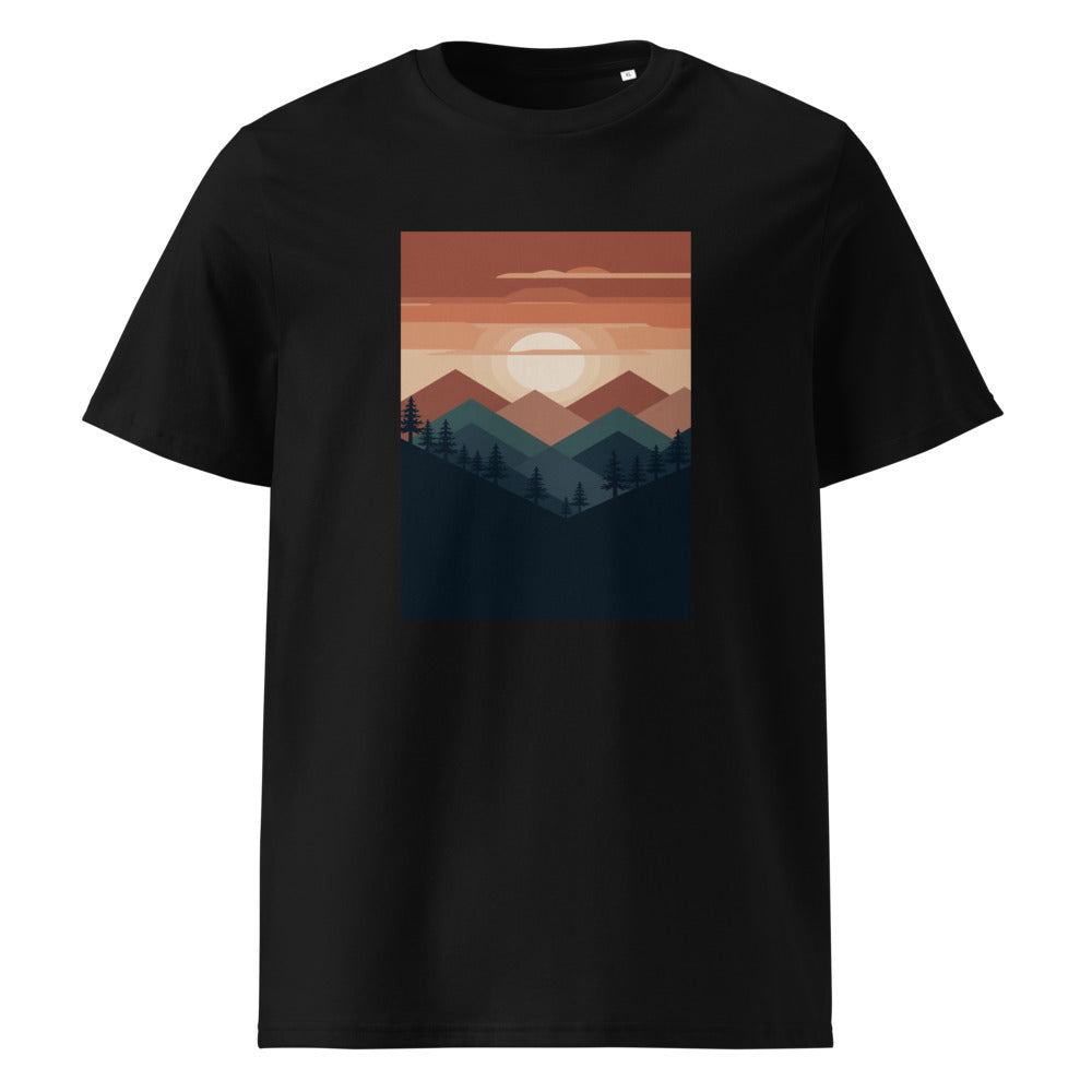 Pine Ridge | Mountain Tee | Organic Cotton — Black organic cotton