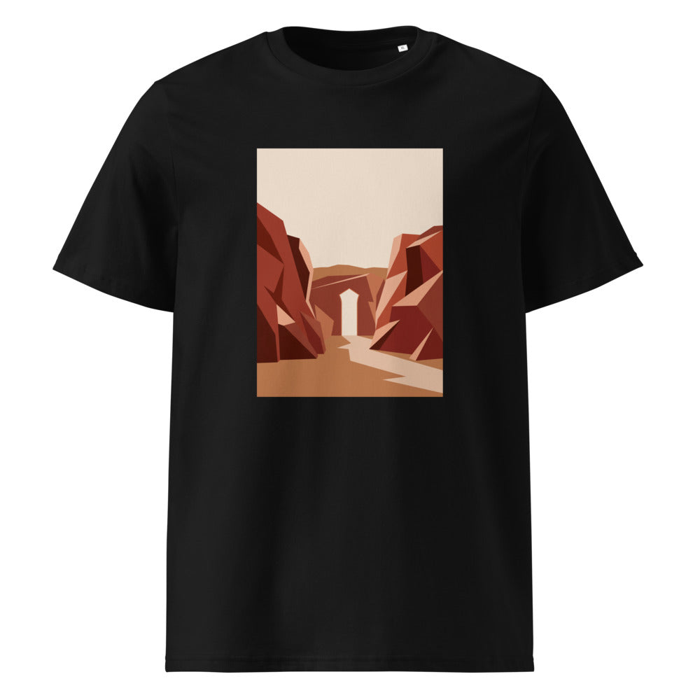 Desert Canyon | Mountain Tee | Organic Cotton — Black organic cotton