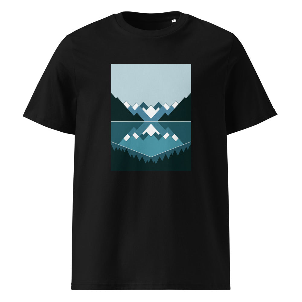 Alpine Lake | Mountain Tee | Organic Cotton — Black organic cotton