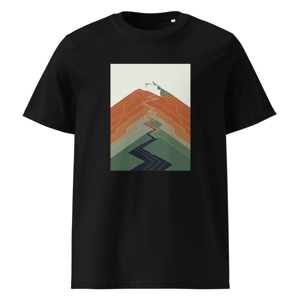 Summit Trail | Mountain Tee | Organic Cotton — Black organic cotton