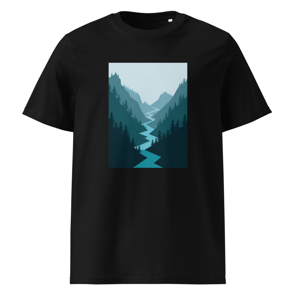 River Run | Mountain Tee | Organic Cotton — Black organic cotton