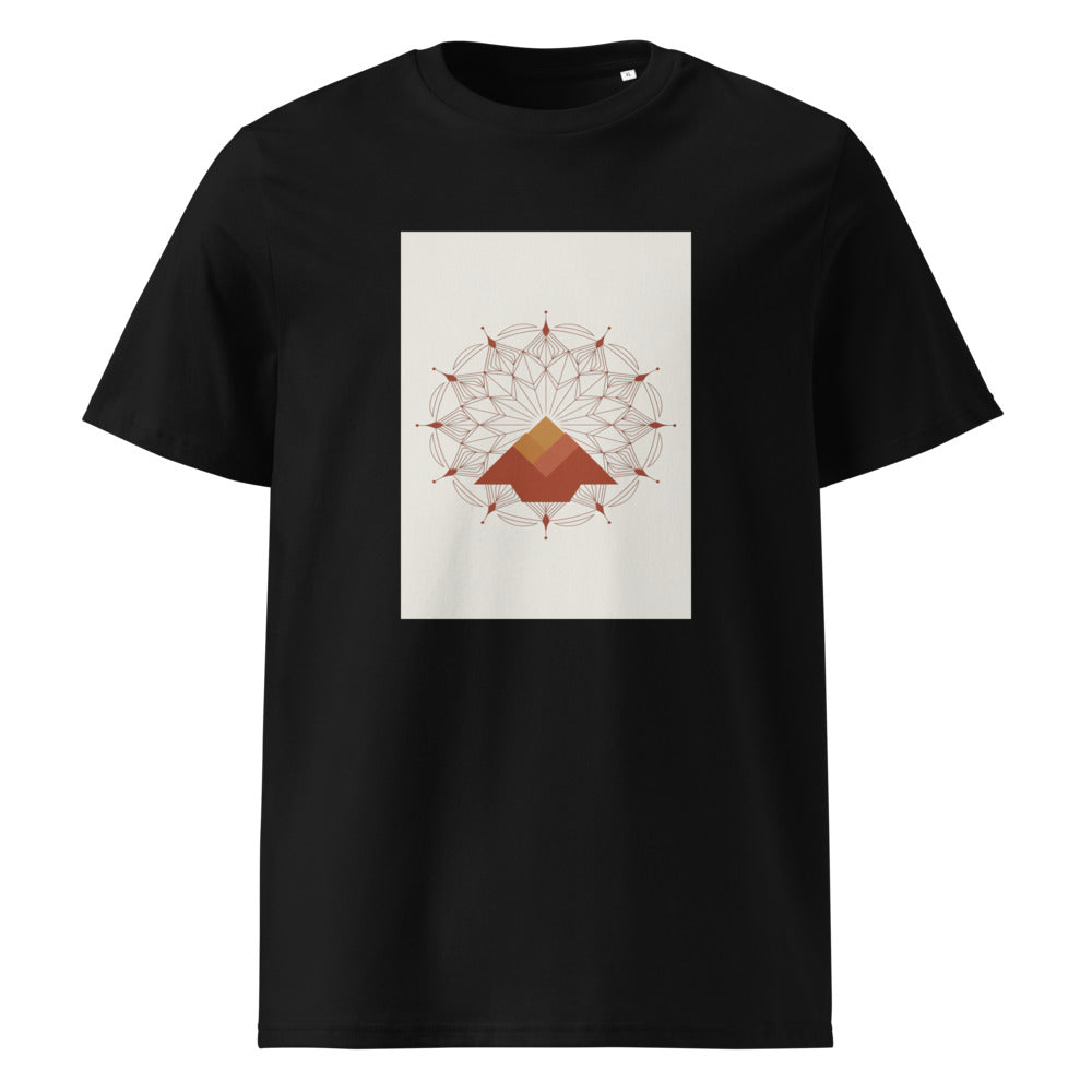 Sacred Geometry | Boho Mandala Art Tee | Organic Cotton — Black organic cotton