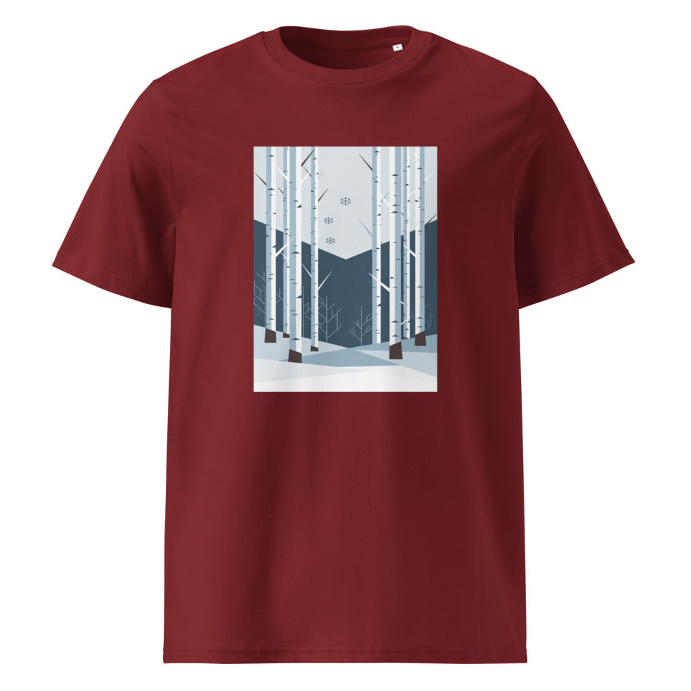 Birch Grove | Mountain Tee | Organic Cotton — Burgundy organic cotton