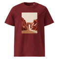 Desert Canyon | Mountain Tee | Organic Cotton — organic cotton Burgundy front mockup