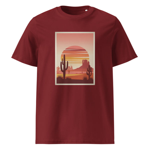 Desert Sunset | Southwest Landscape | Boho Art Tee | Organic Cotton