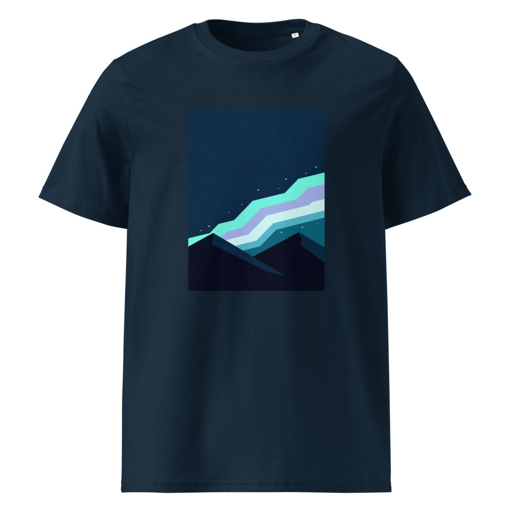 Aurora Sky | Mountain Tee | Organic Cotton — French Navy organic cotton