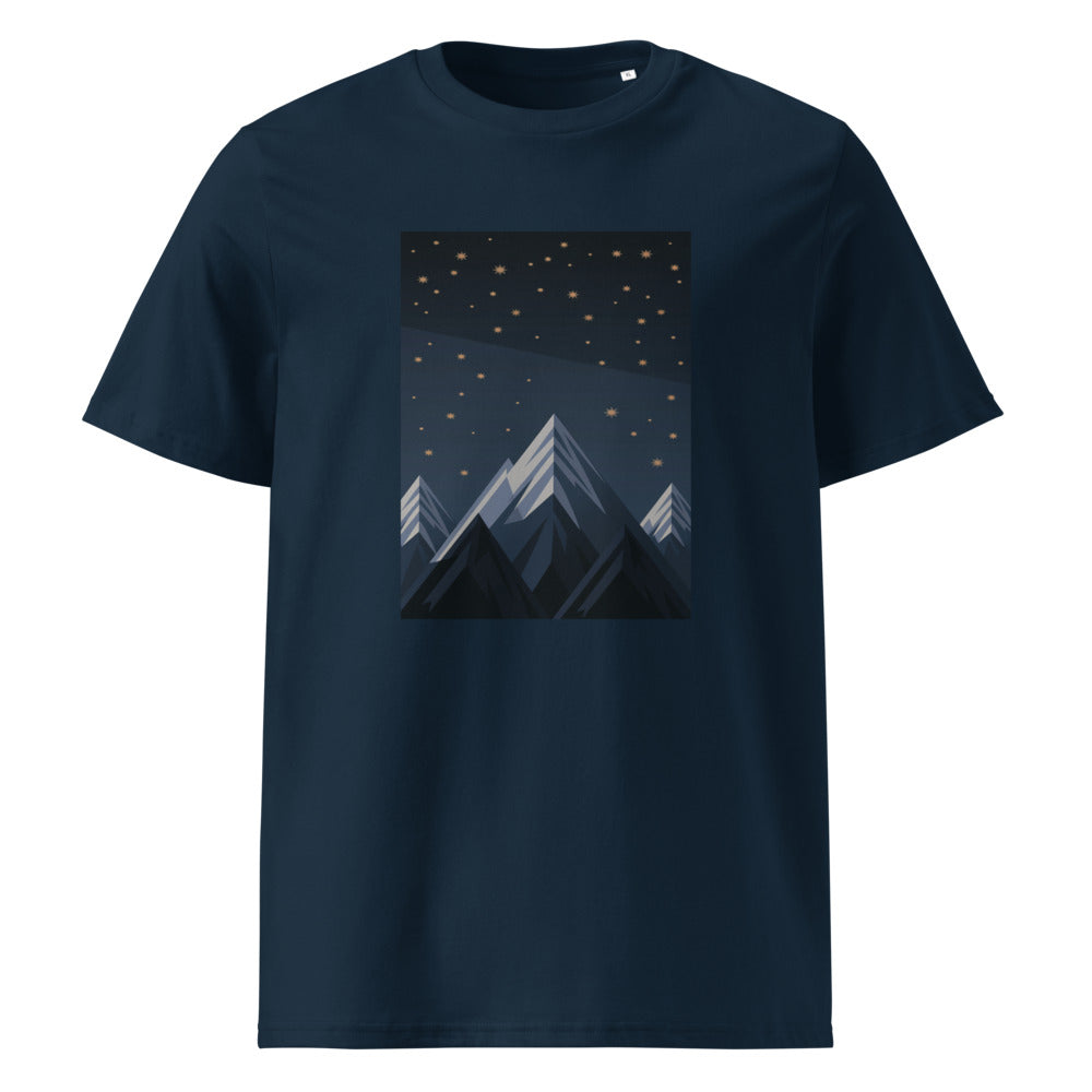 Midnight Peaks | Mountain Tee | Organic Cotton — French Navy organic cotton