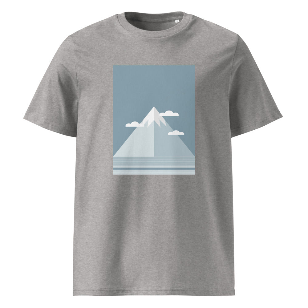Snowy Peak | Mountain Tee | Organic Cotton — Heather Grey organic cotton