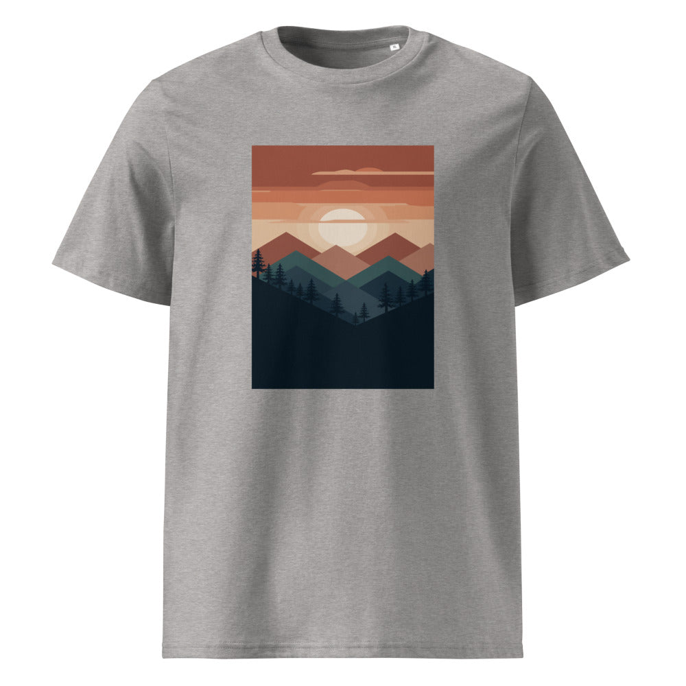 Pine Ridge | Mountain Tee | Organic Cotton — Heather Grey organic cotton