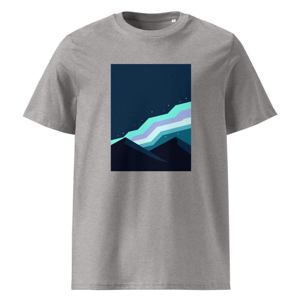 Aurora Sky | Mountain Tee | Organic Cotton — Heather Grey organic cotton