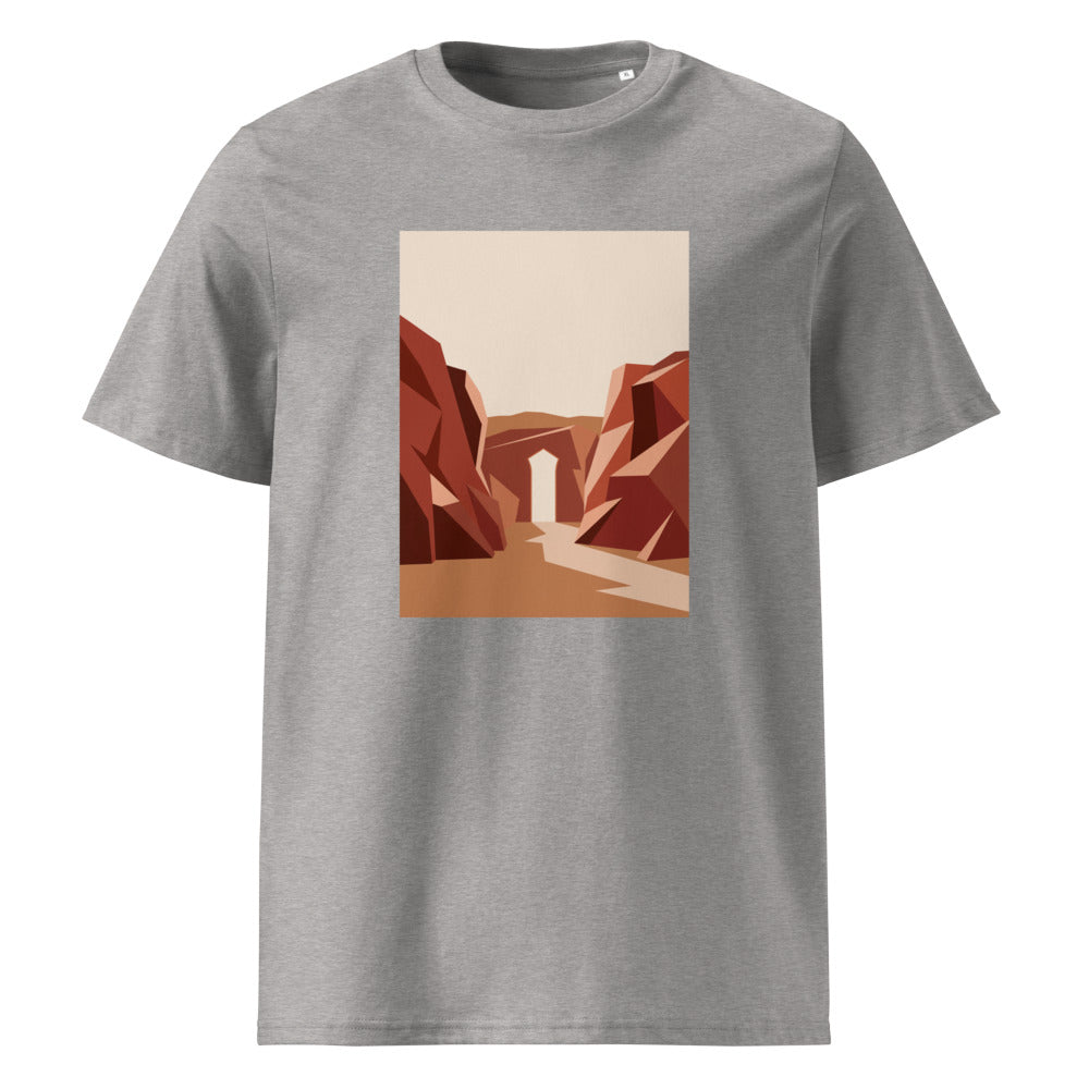 Desert Canyon | Mountain Tee | Organic Cotton — Heather Grey organic cotton