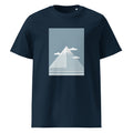 Snowy Peak | Mountain Tee | Organic Cotton — organic cotton French Navy front mockup