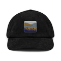 Meadow Dusk Hat | Embroidered Corduroy | Nature Minimal - Black